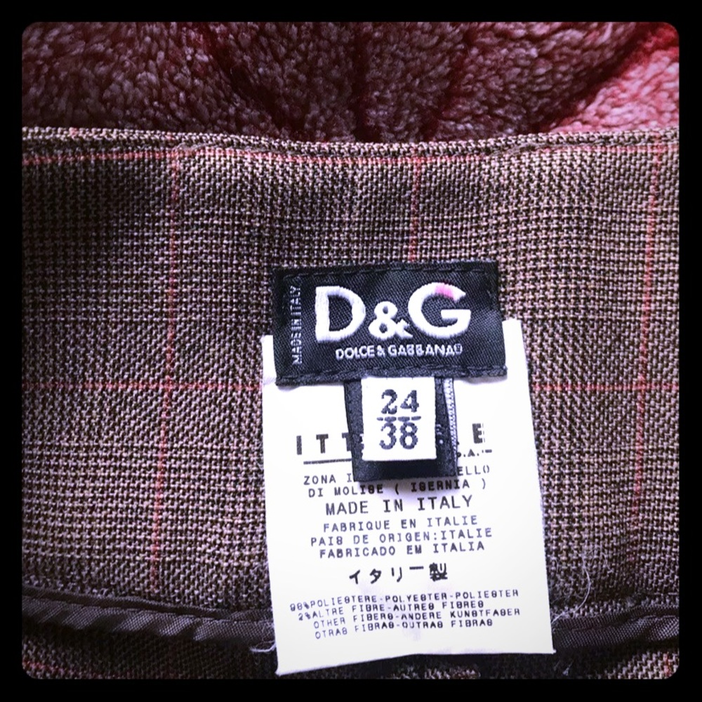 Dolce & Gabbana Vintage plaid trousers